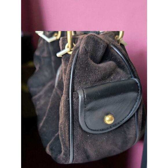 Y2K Juicy Couture Royal Juicy 'Once Upon a Time' Daydreamer Bag – Black Velour - Picture 9 of 15